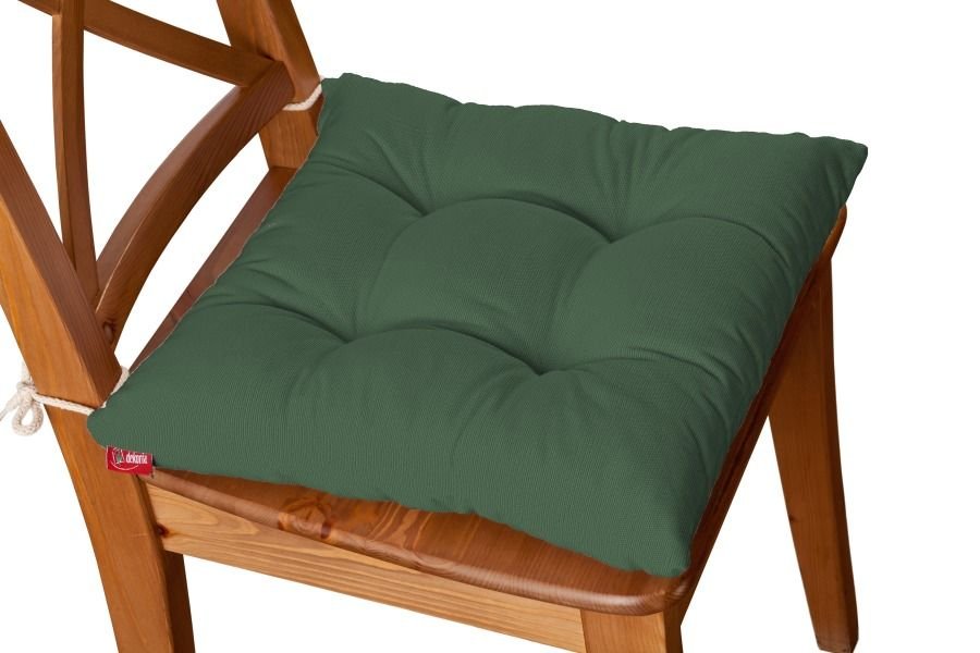 Dekoria Siedzisko Jacek na krzesło Forest Green zielony) 38 × 38 × 8 cm Cotton Panama 205-702-06