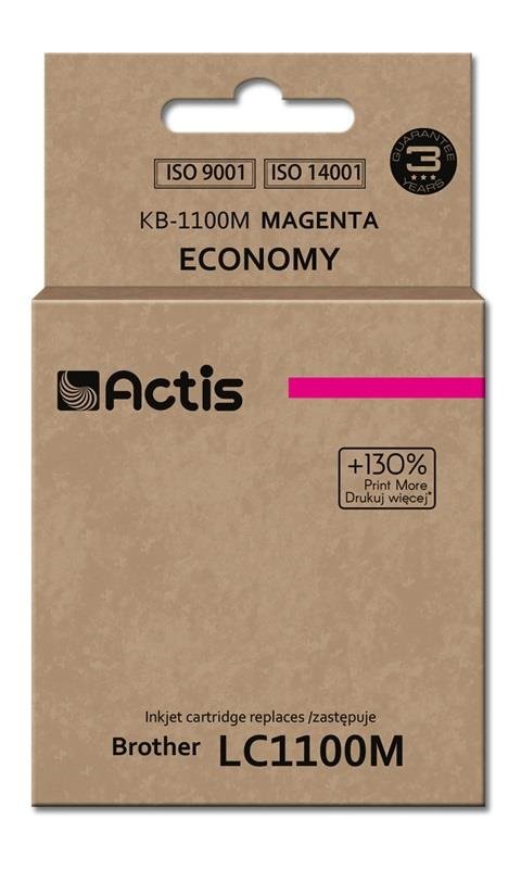 Tusz ACTIS KB-1100M Standard, purpurowy, 19 ml, LC-1100M/LC-980M