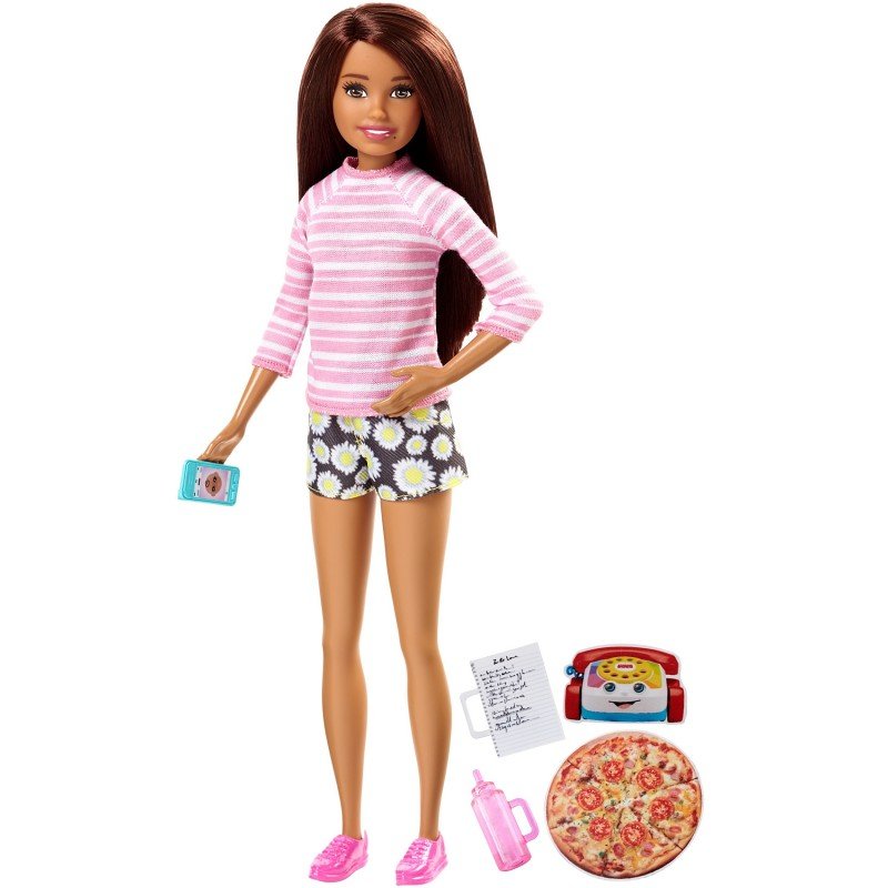 Mattel Opiekunka dziecięca szatynka FHY92