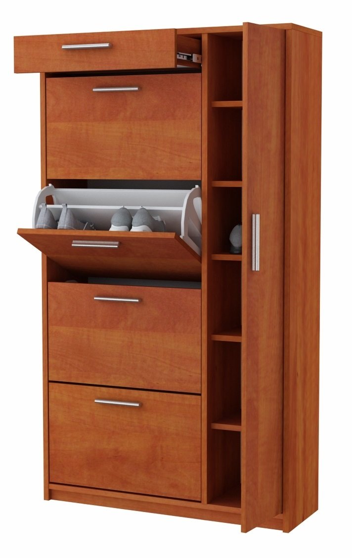 Szafka na buty LOCO-MALTA SM, grusza polna, 90x28x160 cm