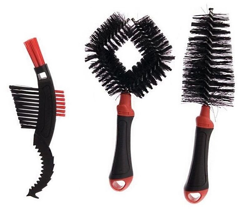WELDTITE Zestaw szczotek do czyszczenia roweru dirtwash bike cleaning brush czarny SZCZOTKI DIRTWASH BIKE CLEANING