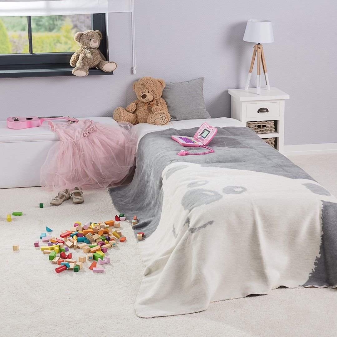 Dekoria Koc Cotton Cloud 150x200cm Teddy Bear 150x200cm 760-117