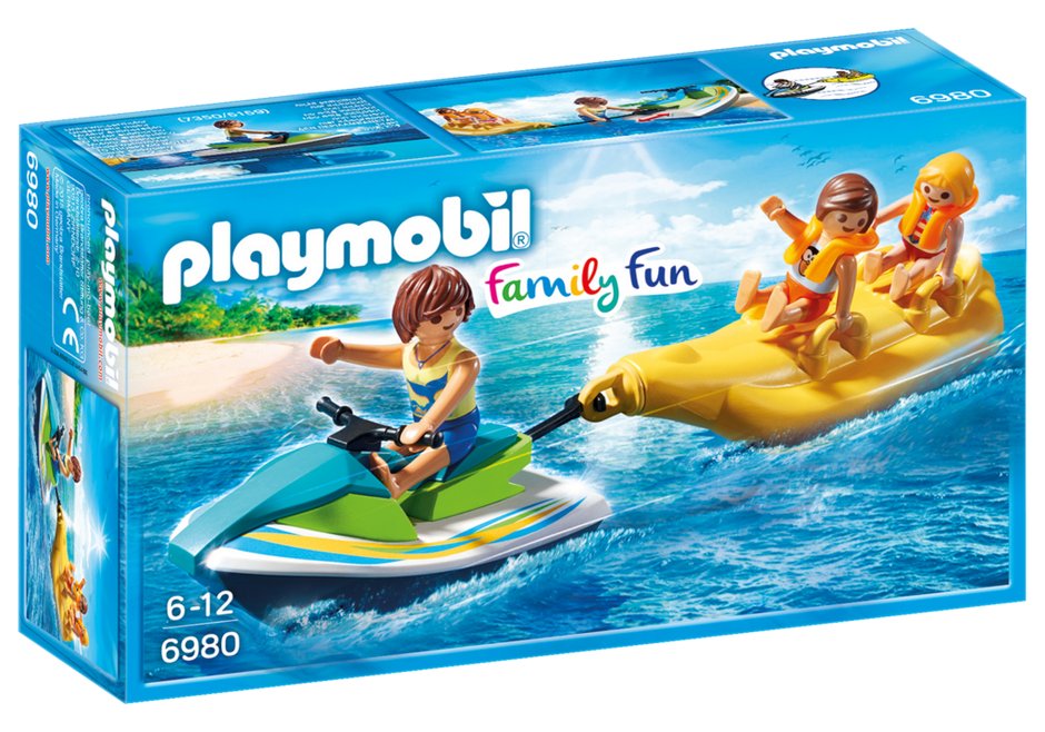 Playmobil PLAYMOBIL - FAMILY FUN - SKUTER WODNY Z BANANOWĄ ŁÓDKĄ - 6980