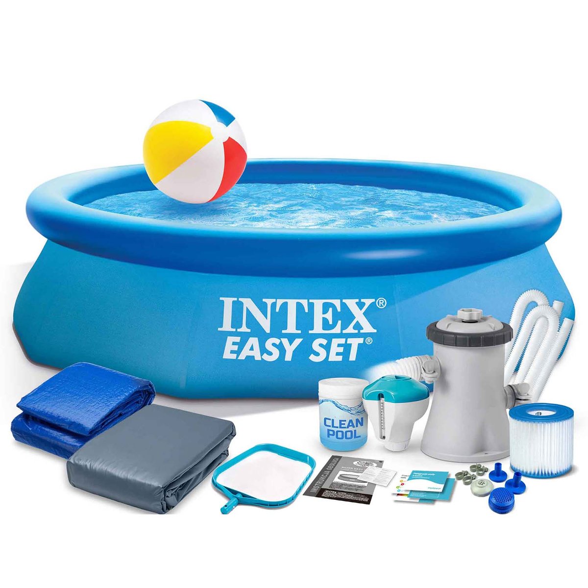 Basen stelażowy do ogorodu Intex 305 x 76 cm zestaw 16w1