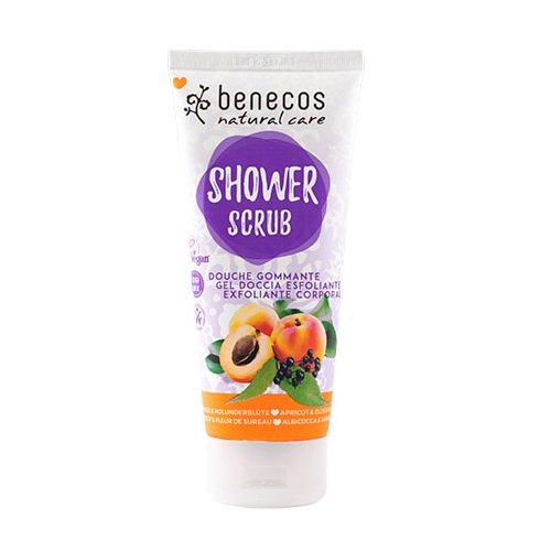 Benecos peeling do ciała z morelą i kwiatem czarnego bzu, 200 ml