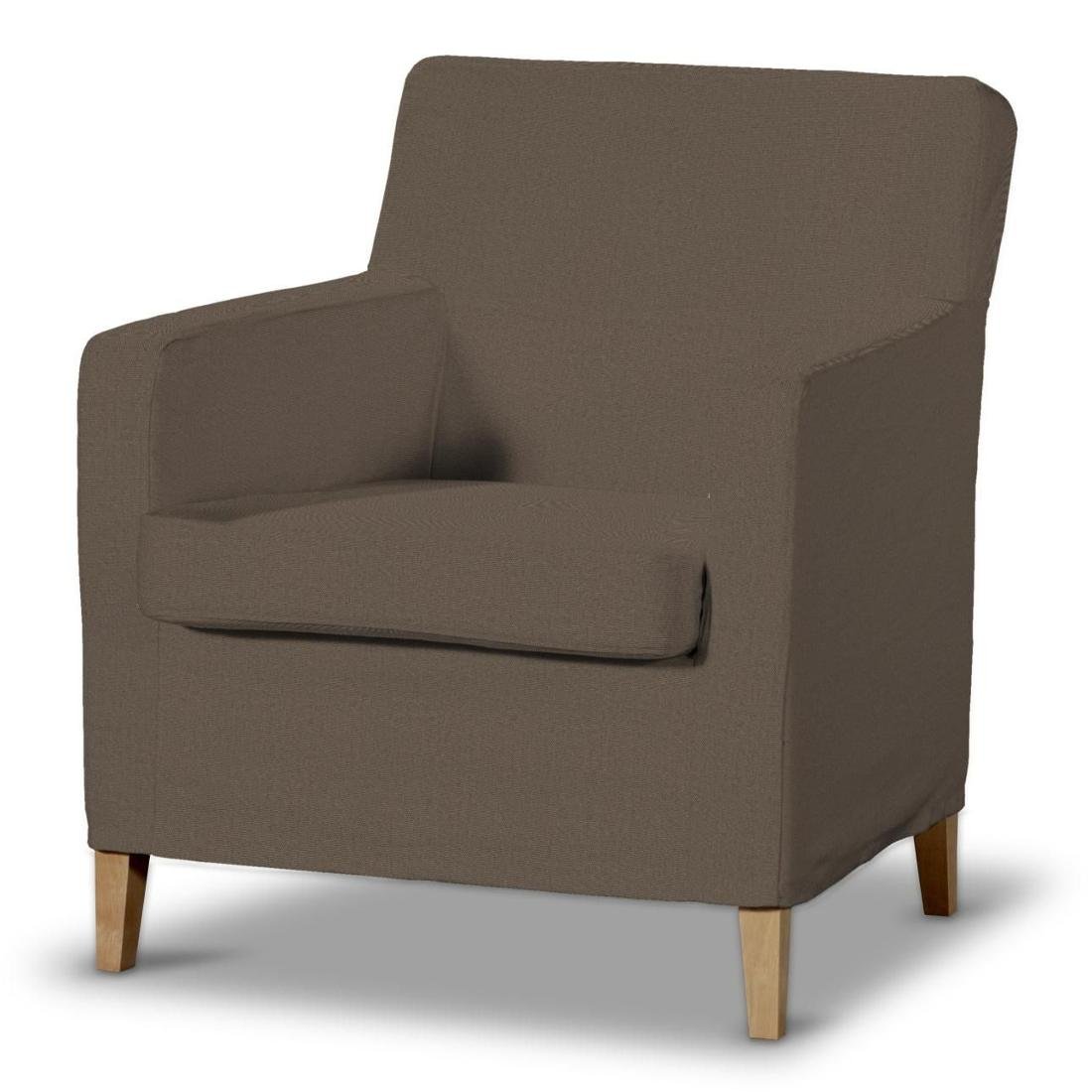 Dekoria pl pl Pokrowiec na fotel Karlstad brązowy 61 x 56 x 80 cm Etna 621-705-08