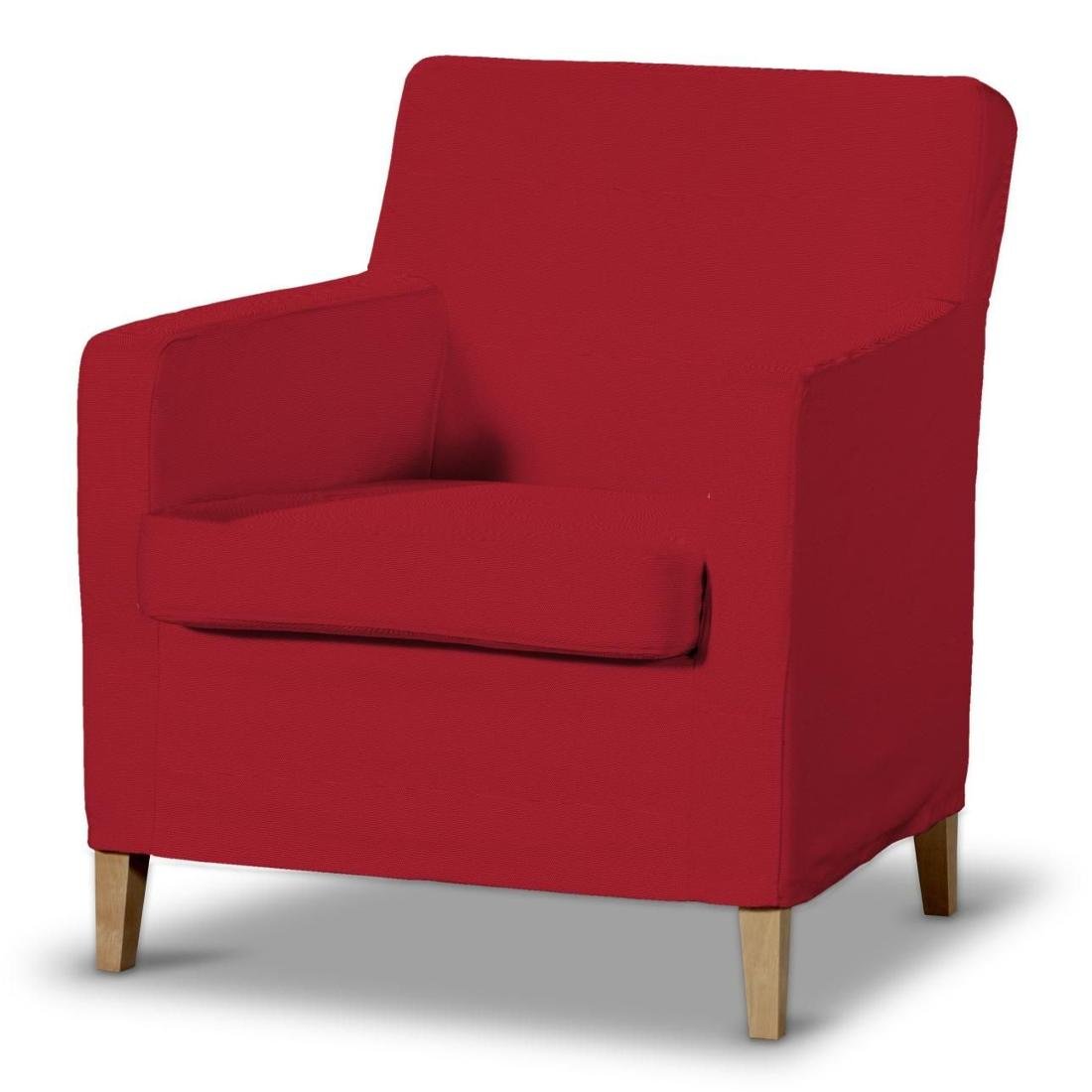 Dekoria pl pl Pokrowiec na fotel Karlstad czerwony 61 x 56 x 80 cm Etna 621-705-60