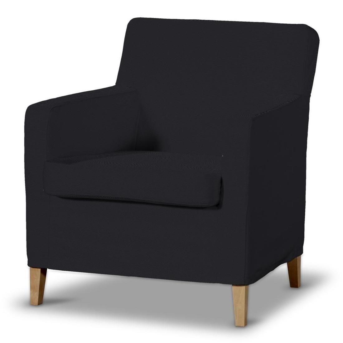 Dekoria pl pl Pokrowiec na fotel Karlstad czarny 61 x 56 x 80 cm Etna 621-705-00