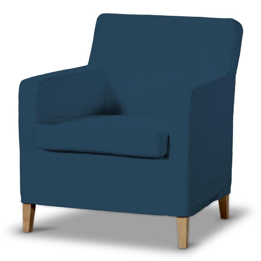 Dekoria pl pl Pokrowiec na fotel Karlstad Ocean Blue morski niebieski) 61 x 56 x 80 cm Cotton Panama 621-702-30