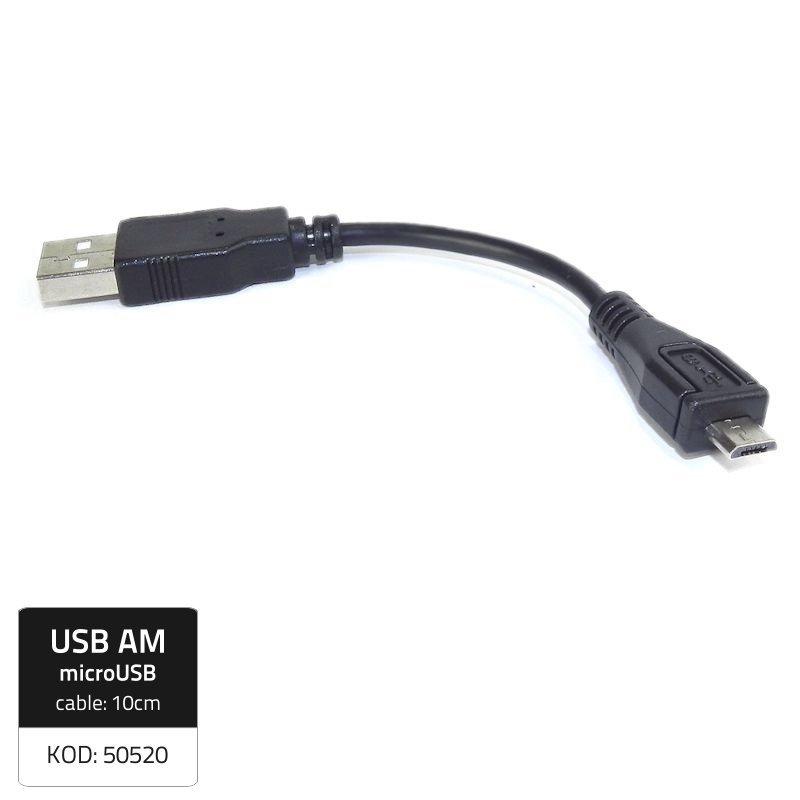 Qoltec Przejściówka USB 2.0 męska/ Micro USB męska/ (50520)