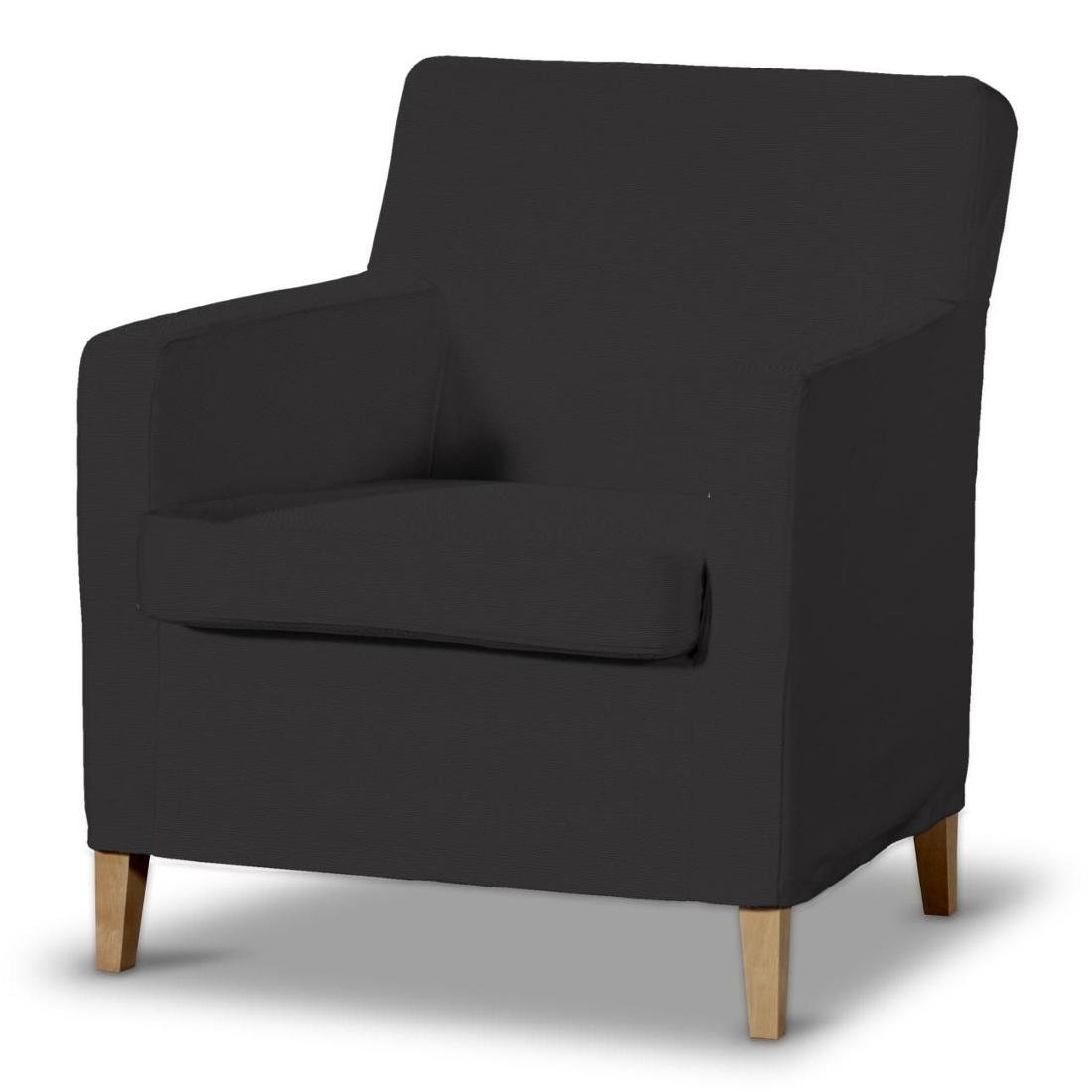 Dekoria pl pl Pokrowiec na fotel Karlstad Shadow Grey grafitowy) 61 x 56 x 80 cm Cotton Panama 621-702-08