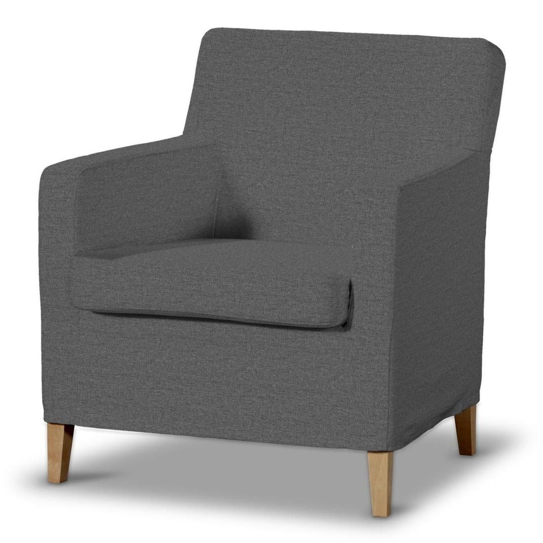 Dekoria pl pl Pokrowiec na fotel Karlstad grafit 61 x 56 x 80 cm Edinburgh 621-115-77