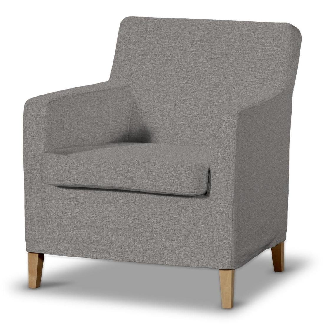 Dekoria pl pl Pokrowiec na fotel Karlstad szary 61 x 56 x 80 cm Edinburgh 621-115-81