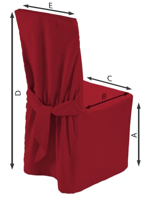 Dekoria Sukienka na krzesło czerwony 45 × 94 cm Etna 580-705-60