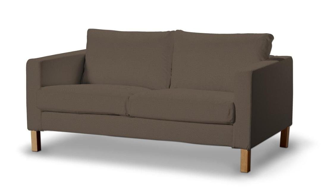 Dekoria pl pl Pokrowiec na sofę Karlstad 2-osobową nierozkładaną krótki brązowy 165 x 89 x 64 cm Etna 617-705-08
