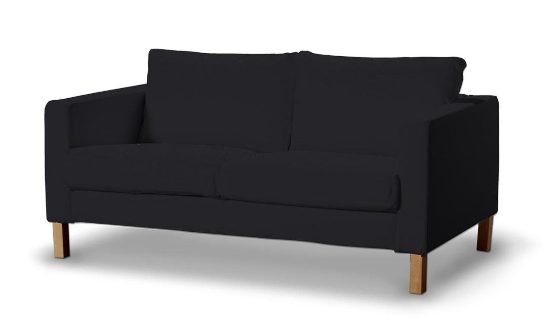 Dekoria pl pl Pokrowiec na sofę Karlstad 2-osobową nierozkładaną krótki czarny 165 x 89 x 64 cm Etna 617-705-00