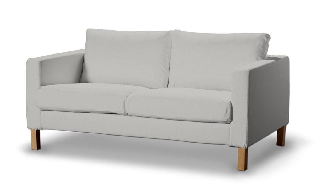 Dekoria pl pl Pokrowiec na sofę Karlstad 2-osobową nierozkładaną krótki jasny popiel 165 x 89 x 64 cm Etna 617-705-90