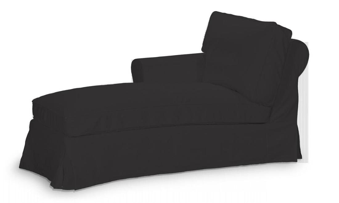 Dekoria Pokrowiec na szezlong Ektorp lewy Shadow Grey grafitowy) 84 x 166 x 73 cm Cotton Panama 642-702-08