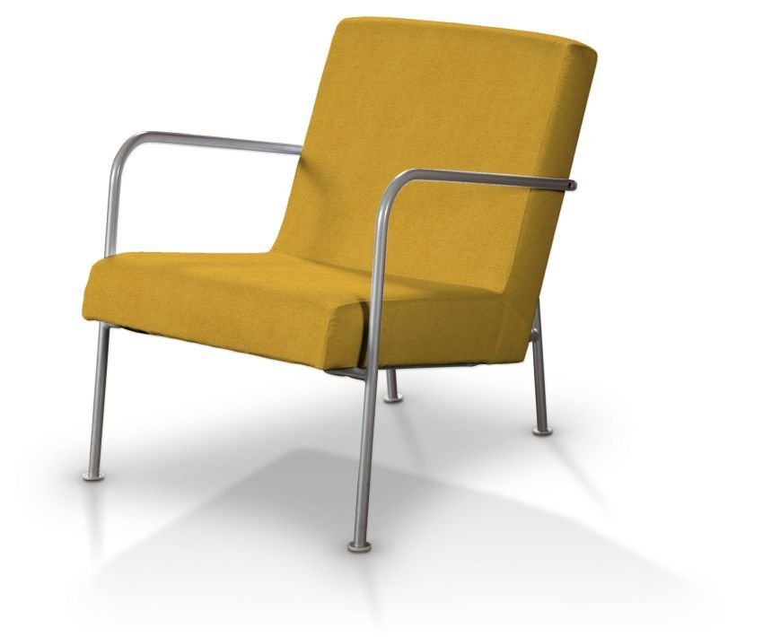 Dekoria pl pl Pokrowiec na fotel Ikea PS musztardowy szenil fotel Ikea PS Etna 671-705-04