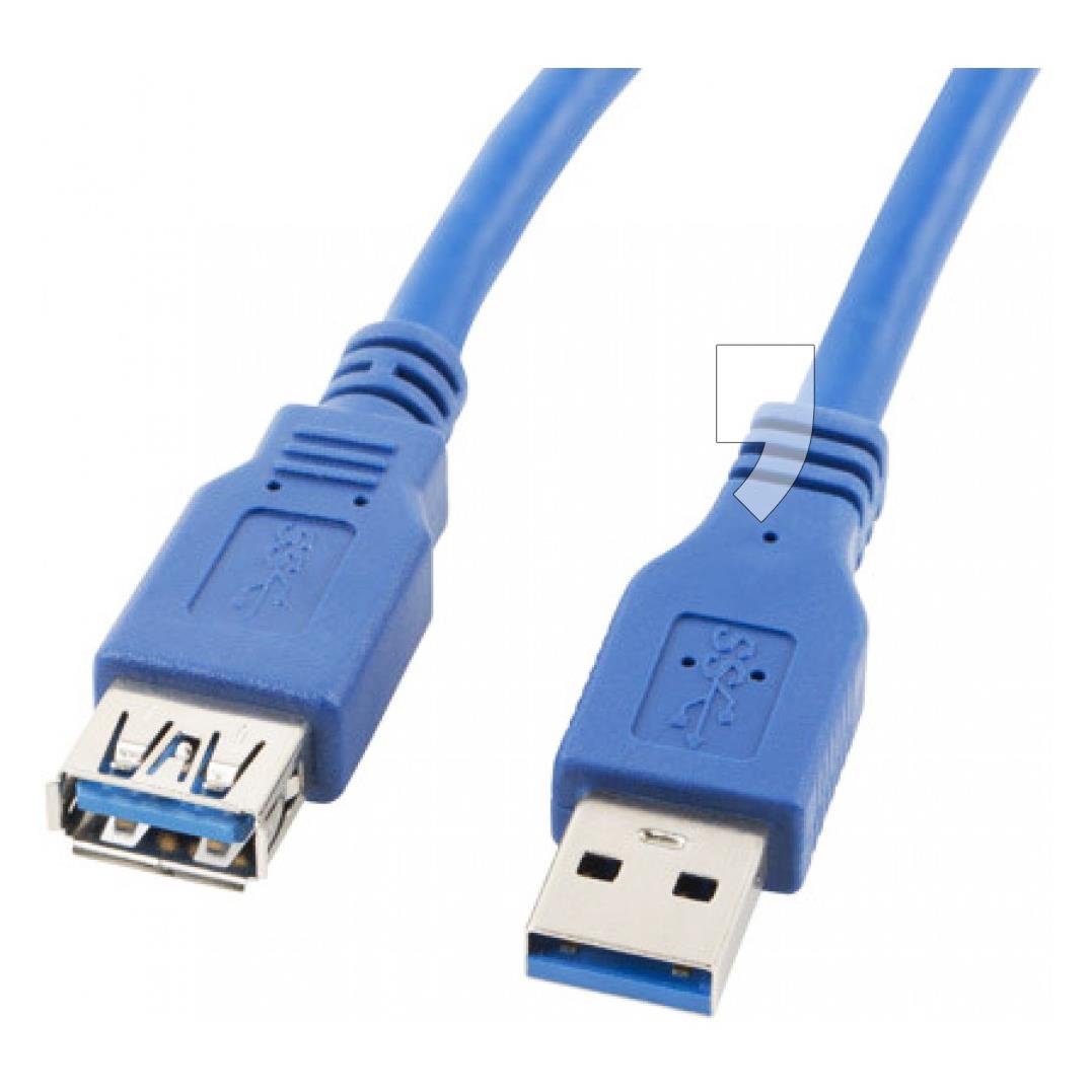 LANBERG Przedłużacz USB 3.0 Lanberg AM-AF 1,8m niebieski CA-US3E-10CC-0018-B