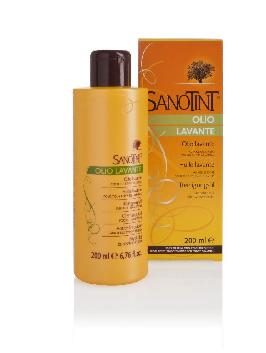 Sanotint Olio Lavante, szampon-olejek oczyszczający włosy, 200 ml