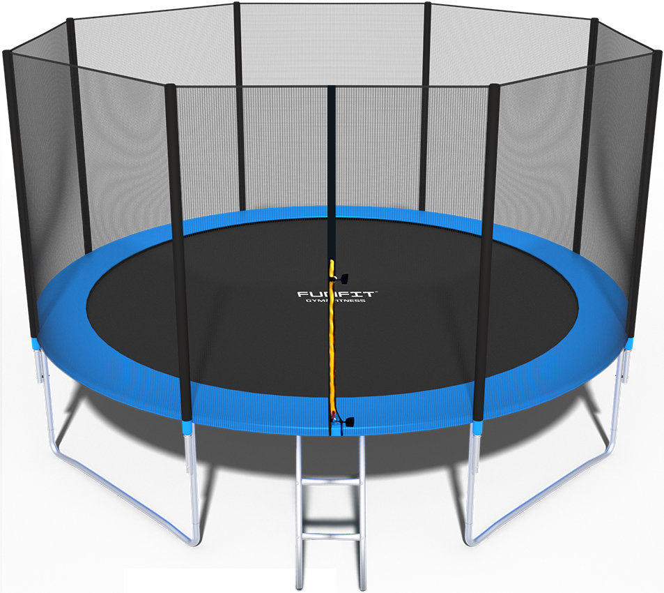 Zdjęcia - Trampolina FUNFIT  ogrodowa z siatką zewnętrzną 13FT 404 cm 