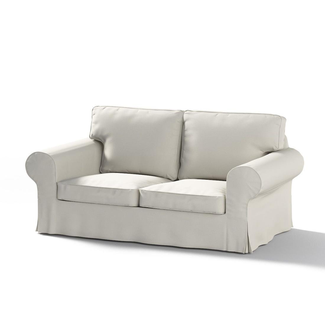 Dekoria Pokrowiec na sofę Ektorp 2-osobową rozkładaną model do 2012 jasny popiel 195 x 90 x 73 cm Etna 634-705-90