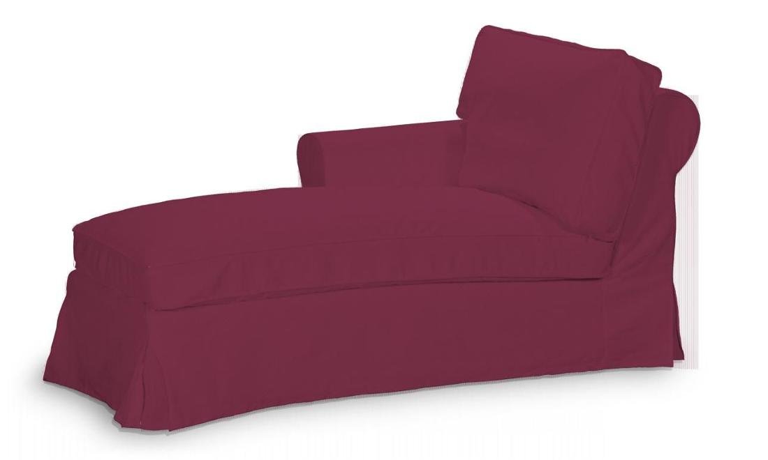Dekoria Pokrowiec na szezlong Ektorp lewy Plum śliwkowy) 84 x 166 x 73 cm Cotton Panama 642-702-32