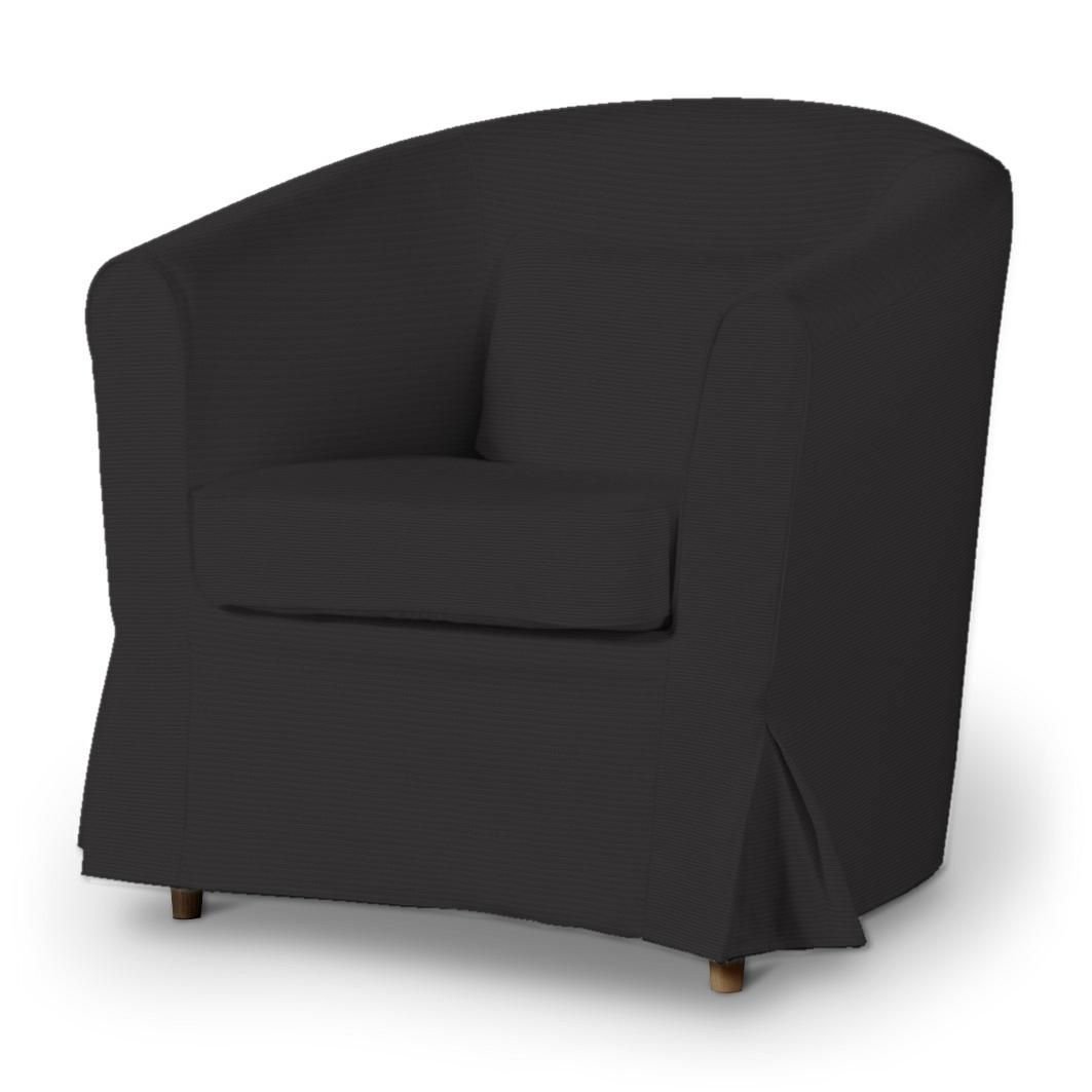 Dekoria Pokrowiec na fotel Ektorp Tullsta Shadow Grey grafitowy) 79 x 69 x 78 cm Cotton Panama 665-702-08