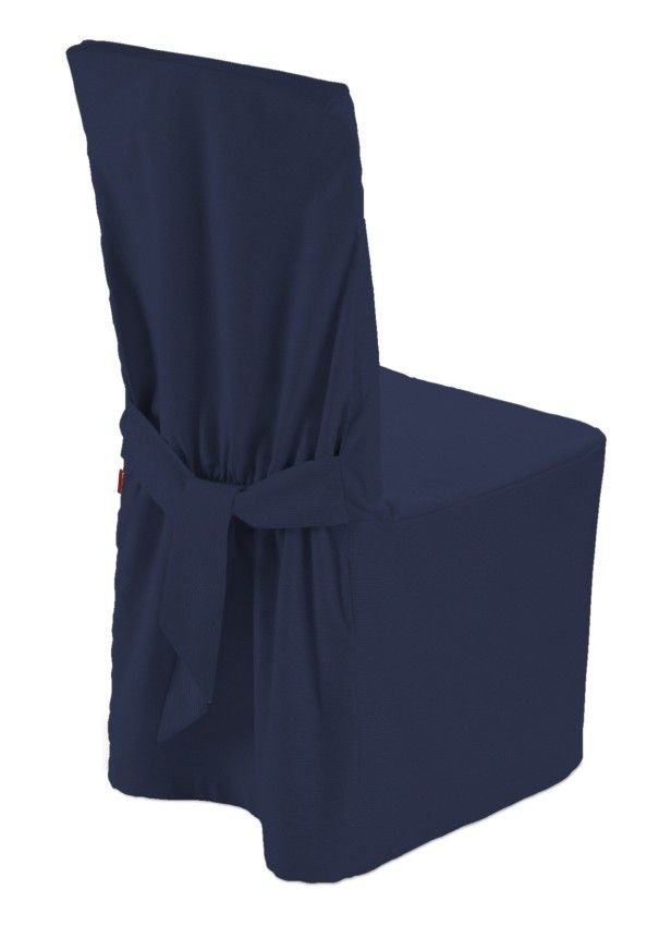 Dekoria Sukienka na krzesło granatowy 45 × 94 cm Quadro 580-136-04