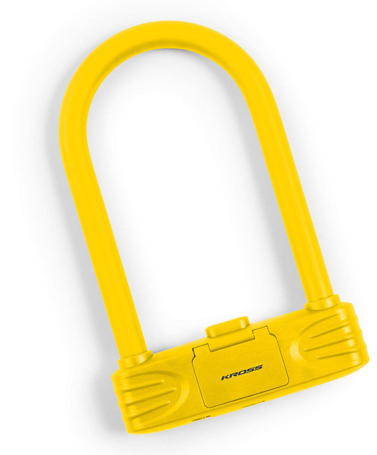 Kross Zapięcie U-lock KZU 250 żółty / Rozmiar: 15 x 23 cm