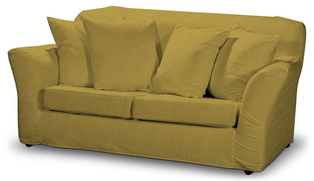Dekoria Pokrowiec na sofę Tomelilla 2-osobową nierozkładaną musztardowy szenil 156 x 80 x 76 cm Etna 643-705-04