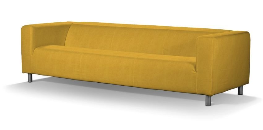 Dekoria Pokrowiec na sofę Klippan 4-osobową musztardowy szenil Sofa Klippan 4-osobowa Etna 664-705-04