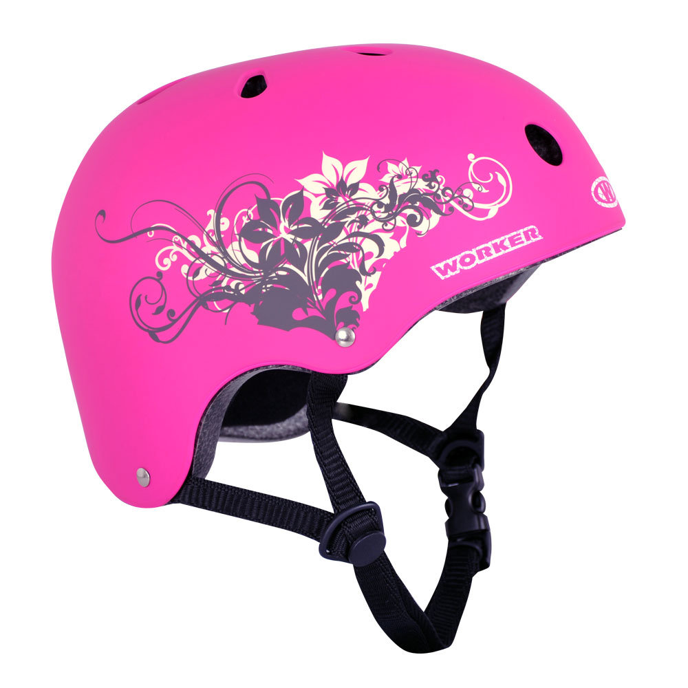 Worker Kask rowerowy, Cutte, różowy, rozmiar 55-58
