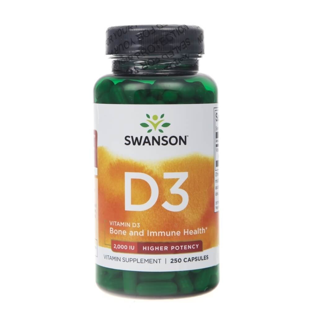 SWANSON Suplement diety Witamina D3 250 kapsułek