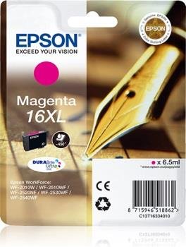 Tusz EPSON T1633 DURABrite XL, purpurowy, 6.5 ml