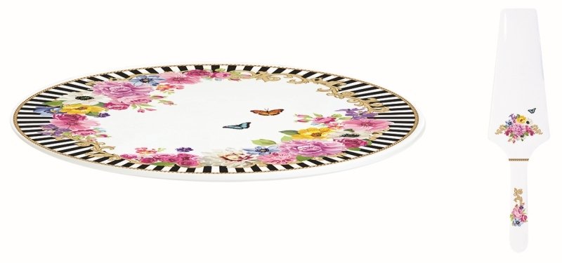 R2S Porcelanowy zestaw na ciasto 34cm R1114#GLUR R2S z łopatką R1114#GLUR