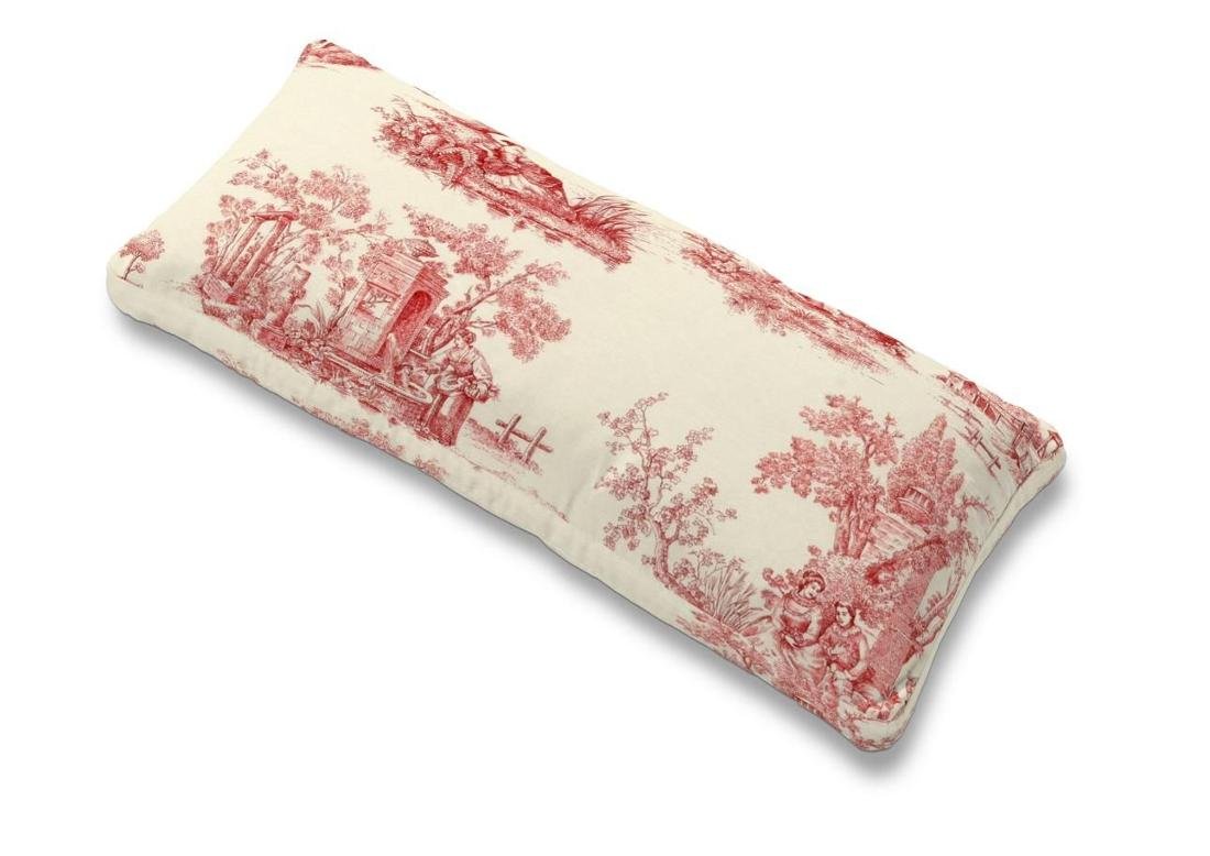 Dekoria pl pl Poszewka na poduszkę Karlstad 67x30cm tło ecru czerwone postacie 67 x 30 cm Avinon 679-132-15