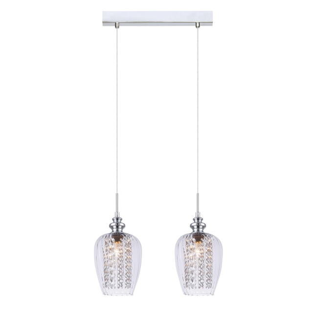 Zdjęcia - Żyrandol / lampa Italux Lampa wisząca Pirita C CR MDM2286/2C CR 