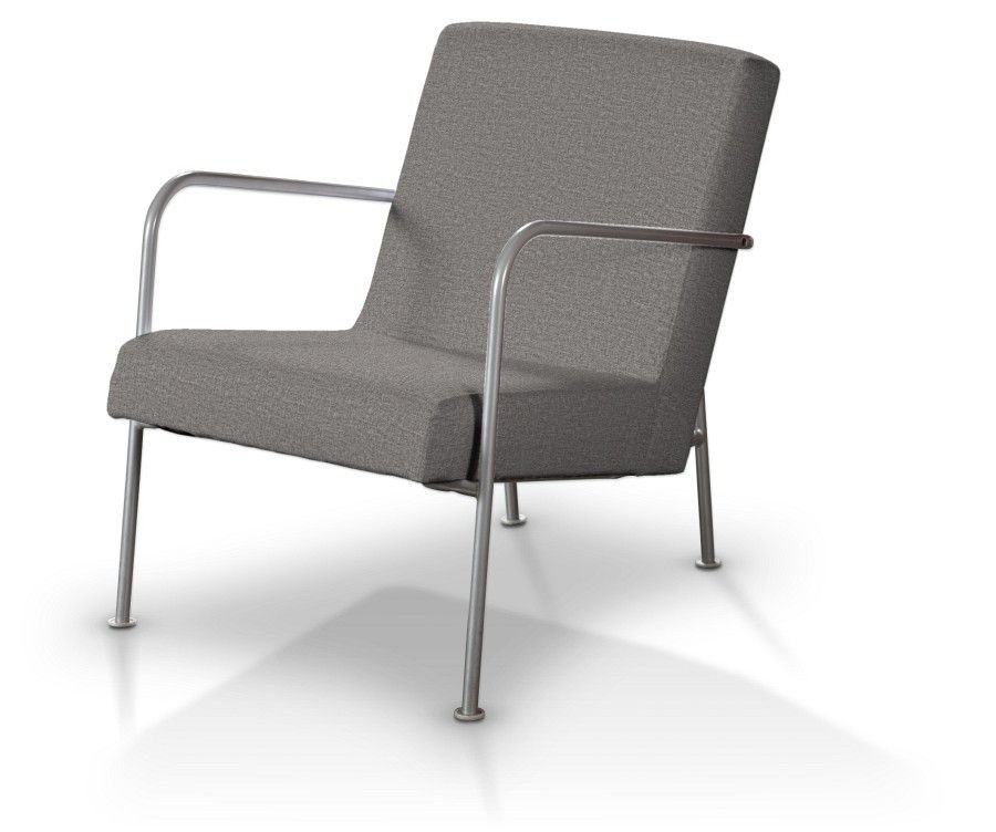 Dekoria Pokrowiec na fotel Ikea PS szary fotel Ikea PS Edinburgh 671-115-81