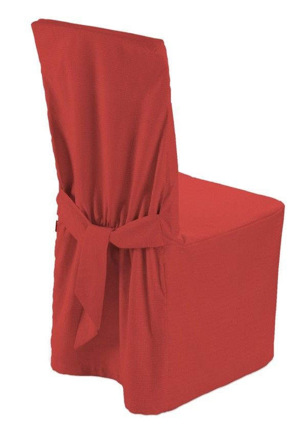 Dekoria Sukienka na krzesło czerwony 45 × 94 cm Loneta 580-133-43