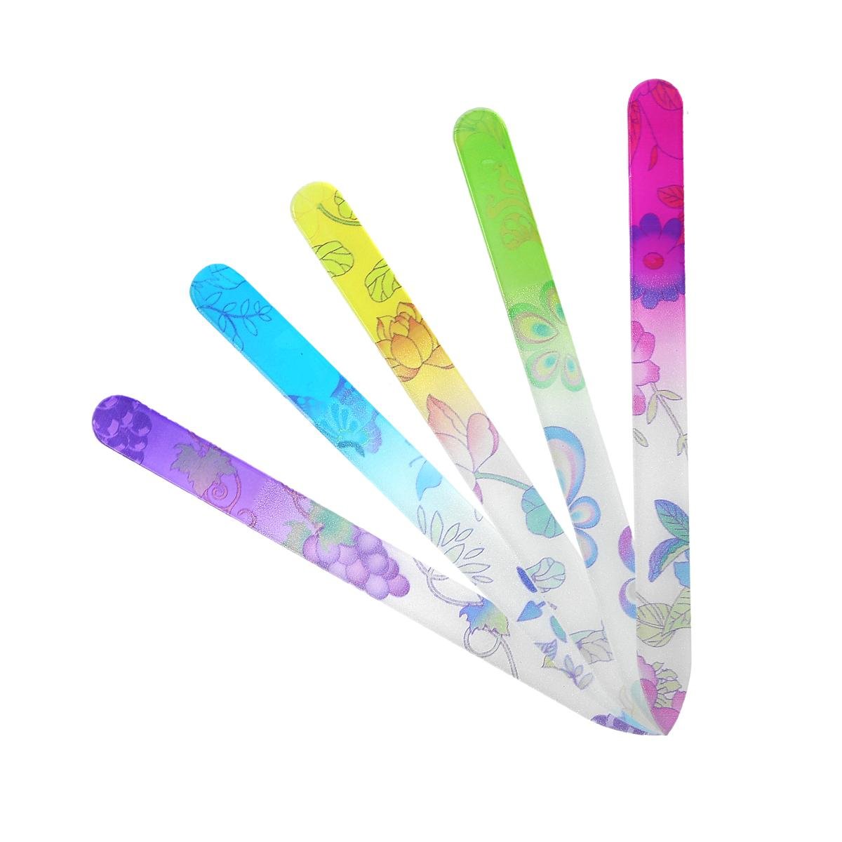 TOOLS FOR BEAUTY TOOLS FOR BEAUTY Szklany pilnik do paznokci z kwiatowym nadrukiem 0000056225