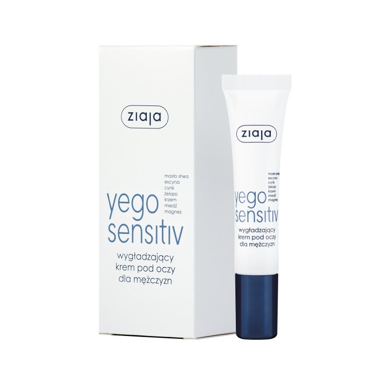Ziaja Wygładzający krem pod oczy dla mężczyzn - Yego Sensitiv Smoothing Eye Cream For Men Wygładzający krem pod oczy dla mężczyzn - Yego Sensitiv Smoothing Eye Cream For Men