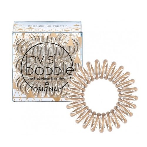 Invisibobble, Original, gumki do włosów Bronze Me Pretty, 3 szt.