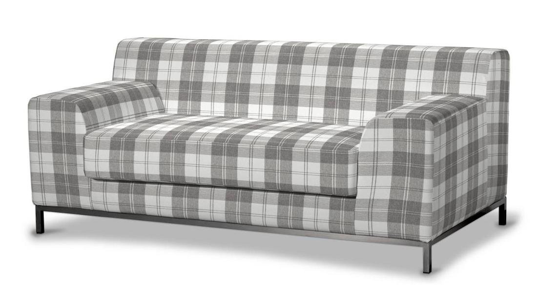Dekoria Pokrowiec na sofę Kramfors 2-osobową krata szaro-biała Sofa Kramfors 2-osobowa Edinburgh 624-115-79