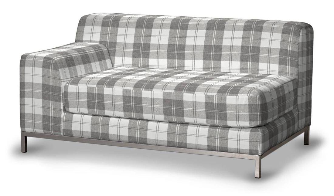 Dekoria Pokrowiec na sofę lewostronną Kramfors 2-osobową krata szaro-biała Sofa Kramfors Edinburgh 625-115-79