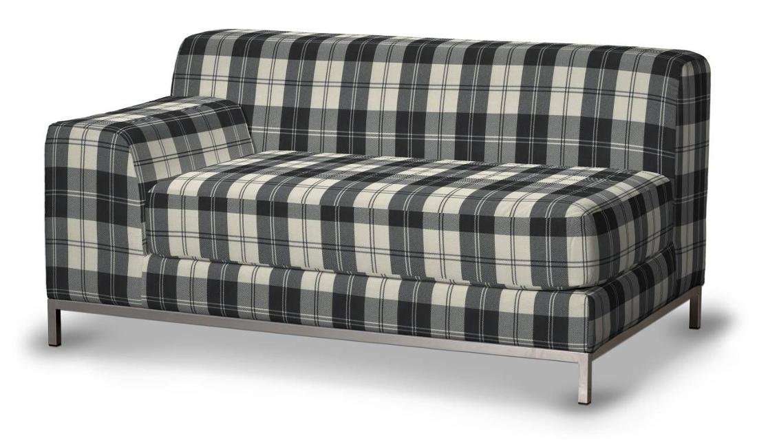 Dekoria Pokrowiec na sofę lewostronną Kramfors 2-osobową krata czarno-biała Sofa Kramfors Edinburgh 625-115-74