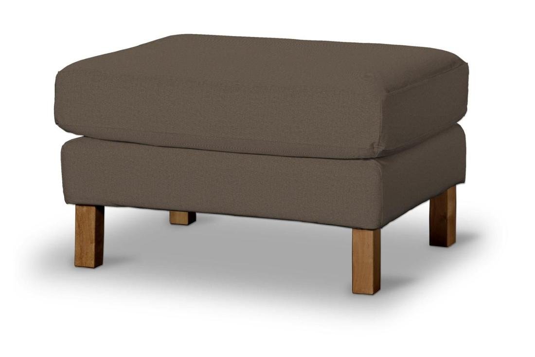Dekoria pl pl Pokrowiec na podnóżek Karlstad brązowy 61 x 79 x 44 cm Etna 622-705-08
