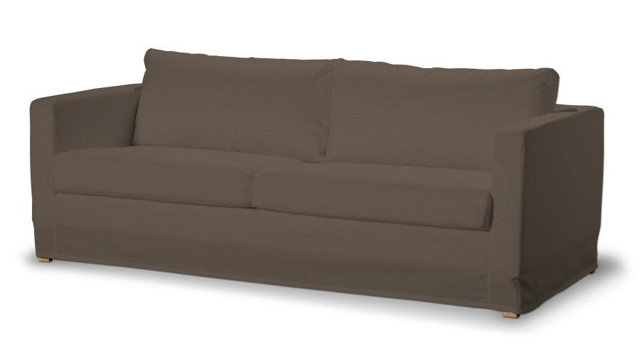 Dekoria pl pl Pokrowiec na sofę Karlstad 3-osobową nierozkładaną długi brązowy 204 x 89 x 66 cm Etna 5901775086877