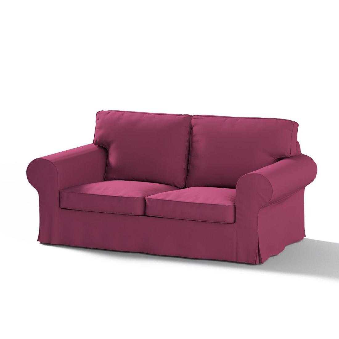Dekoria Pokrowiec na sofę Ektorp 2-osobową rozkładaną model do 2012 Plum śliwkowy) 195 x 90 x 73 cm Cotton Panama 634-702-32